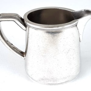 Distressed Look, Elkington Silver Plate, Creamer, Milk Jug, Nautical Tableware, Art Deco, Plain Addition, Historical Look, Not Engraved