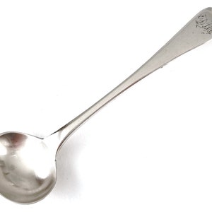 Early 19th Century, Silver Salt Spoon, Cruet Spoon, Sarah & John William Blake, Elegant Flatware, Miniature Sterling, Table Decoration, 1813