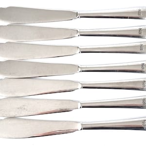 Railway Memorabilia, British Rail, Dining Car, Set of Knives, Fish Knives, Silver Plate, Mid 20th Century, Elkington Flatware, Elegant Set