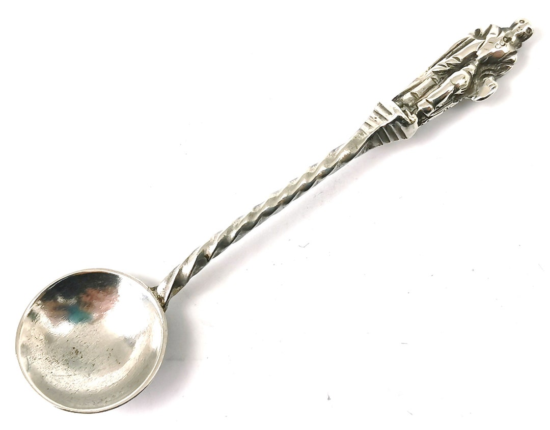 12 Small Spoons Jaw round Nose Argental Metal Silver