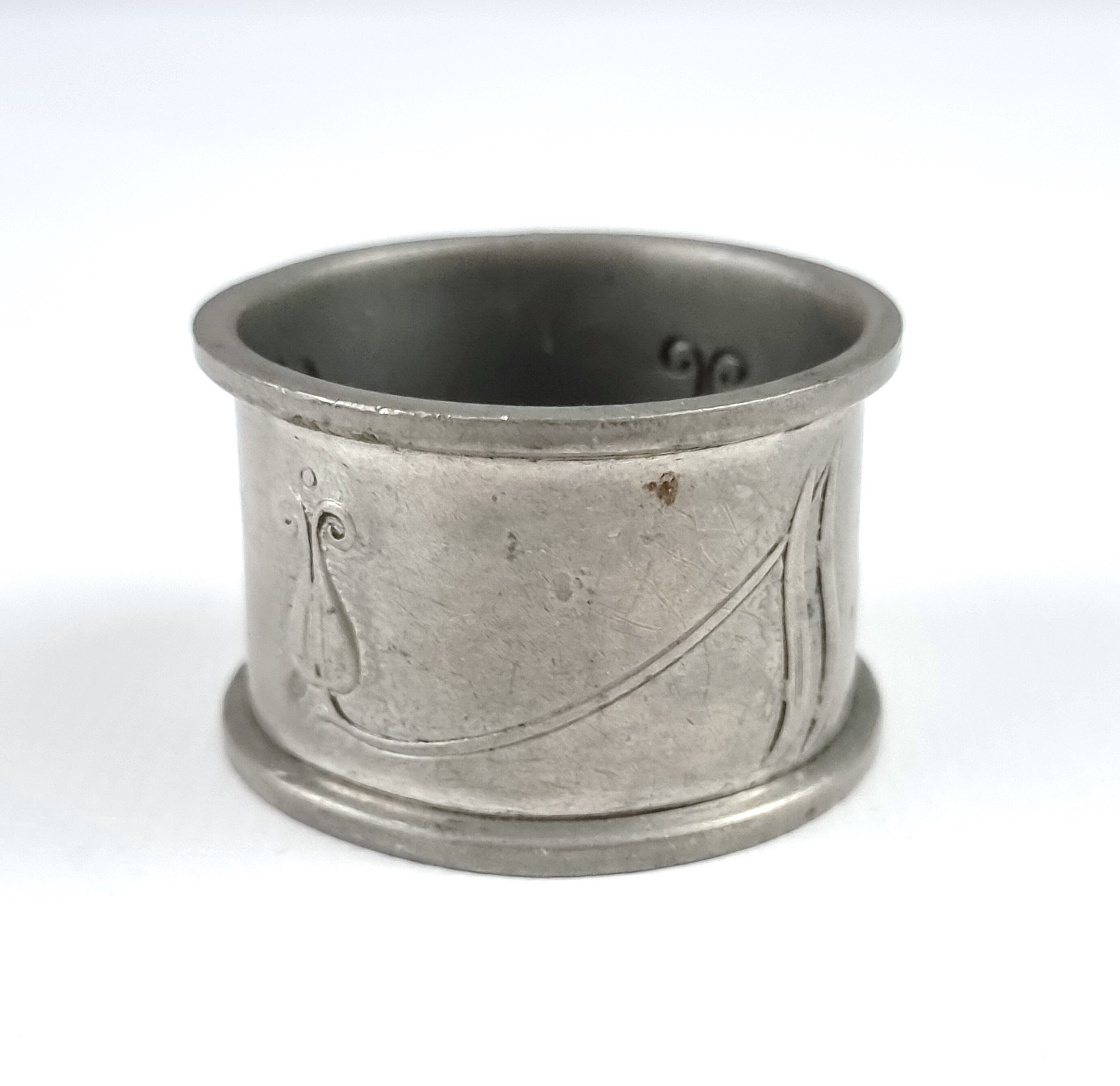 Vintage Pewter Tableware Napkin Ring Serviette Ring Art Nouveau Early 20th Century Place Setting Traditional Item Decorative Domestic Etsy