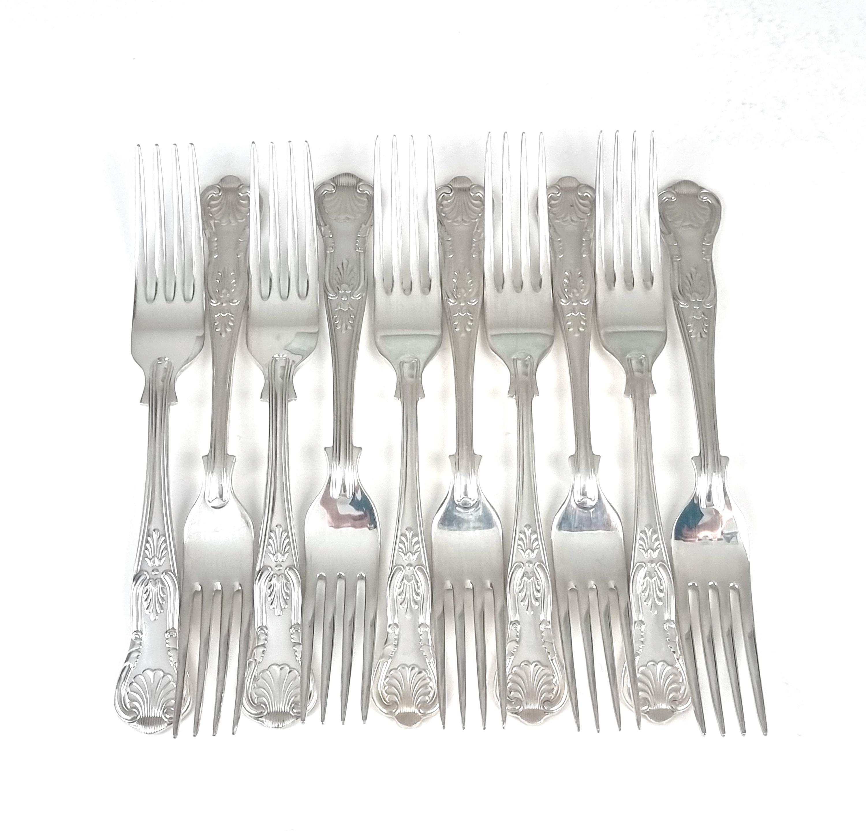 Kings Pattern Silver Cutlery Set - Etsy