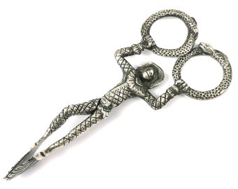 Novelty Silverware, Novelty Tongs, Monkey Jester, Harlequin Tongs, Court Jester, Sugar Tongs, Sugar Scissors, Vintage Continental, Unique