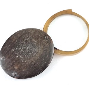 Problèmes notables, loupe pliante, loupe en corne, loupe, format de poche, objectif de 48 mm de diamètre, outil pour les revendeurs, lecture de carte, loupe de poche