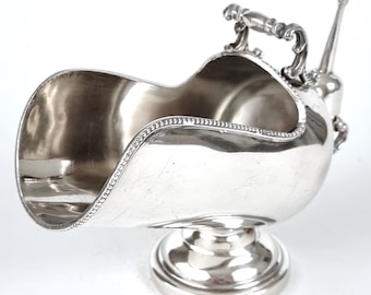 Antique Sugar Scuttle, Sugar Scoop, Silver Plate, Victorian Novelty, Unique Tableware, Home Decor, Afternoon Tea, Tea Table, Sugar Scoop