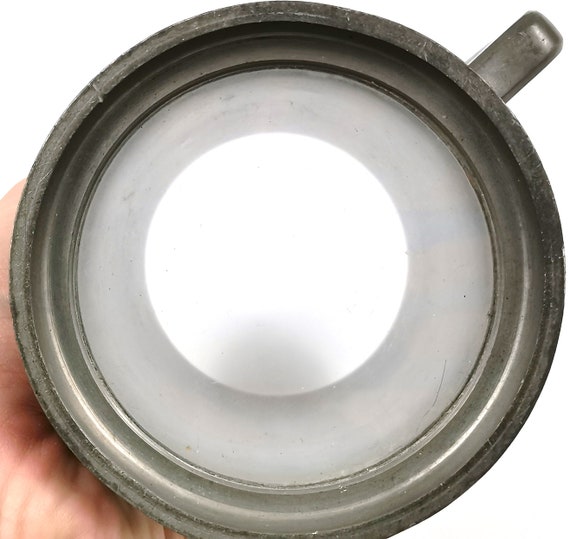 Historische Vintage Tankard Zinn Und Glas Wirtsinnen Des Etsy