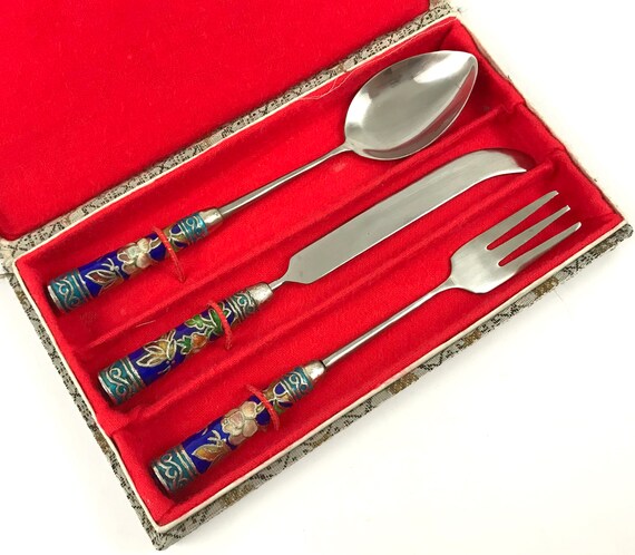 christening cutlery set