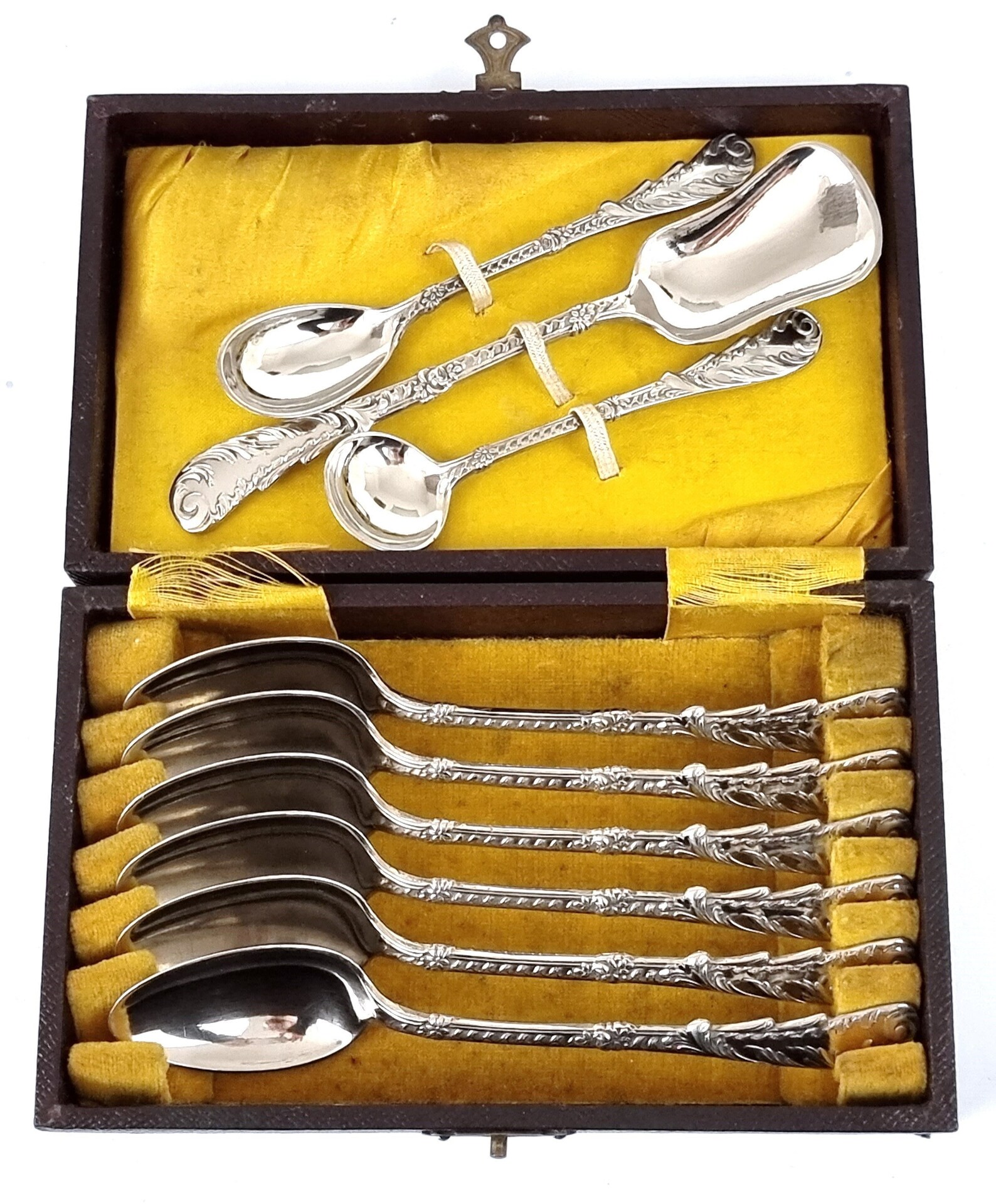 Unusual Flatware Cased Cutlery Set Set of Six Teaspoons Etsy