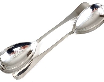 Harrison Brothers & Howson Serving Spoons - Set of 2 - B Monogram