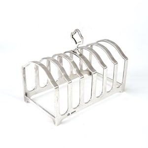Antique sterling silver toast rack - Etsy 日本