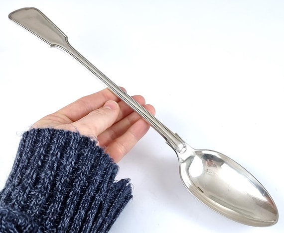 19 世紀中期、大型サービング スプーン、アンティーク食器