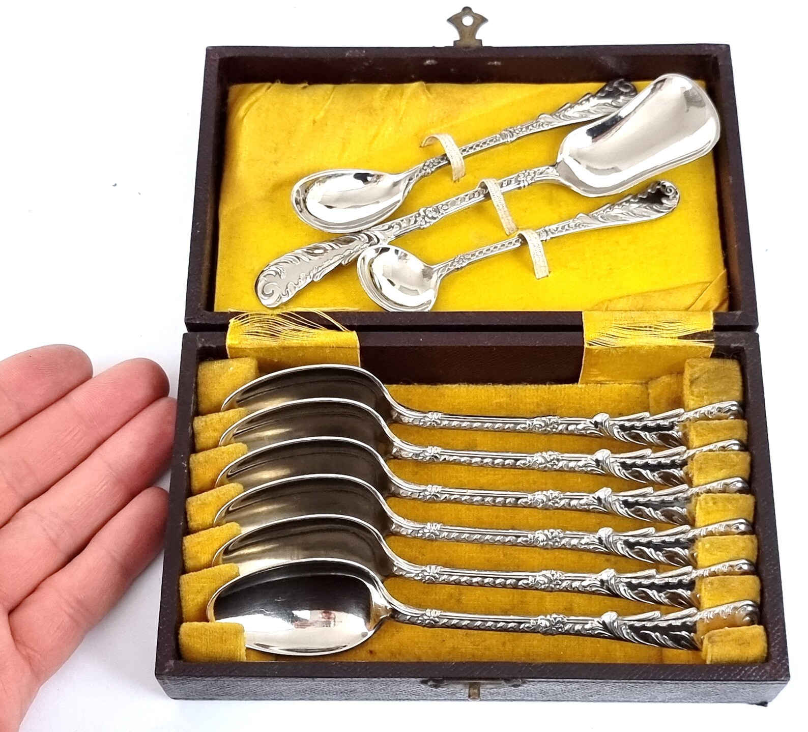 Unusual Flatware Cased Cutlery Set Set of Six Teaspoons Etsy