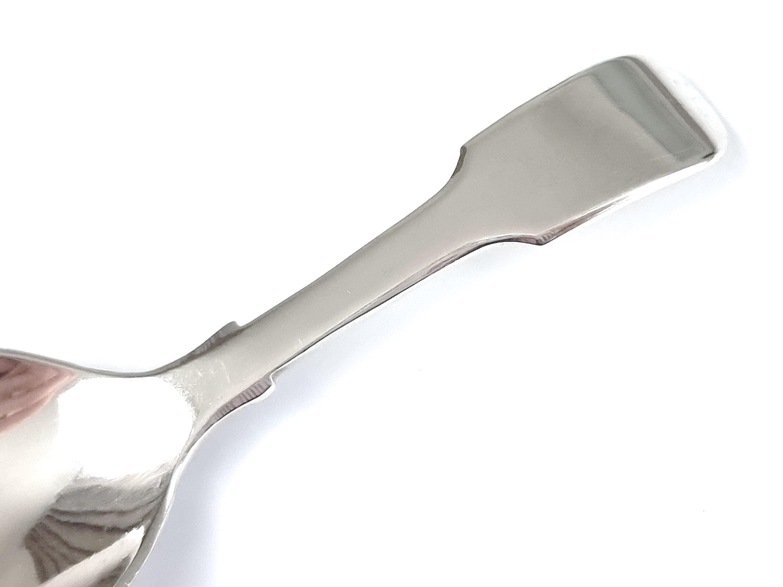 アンティーク キャディ スプーン、シルバー プレート、オールド