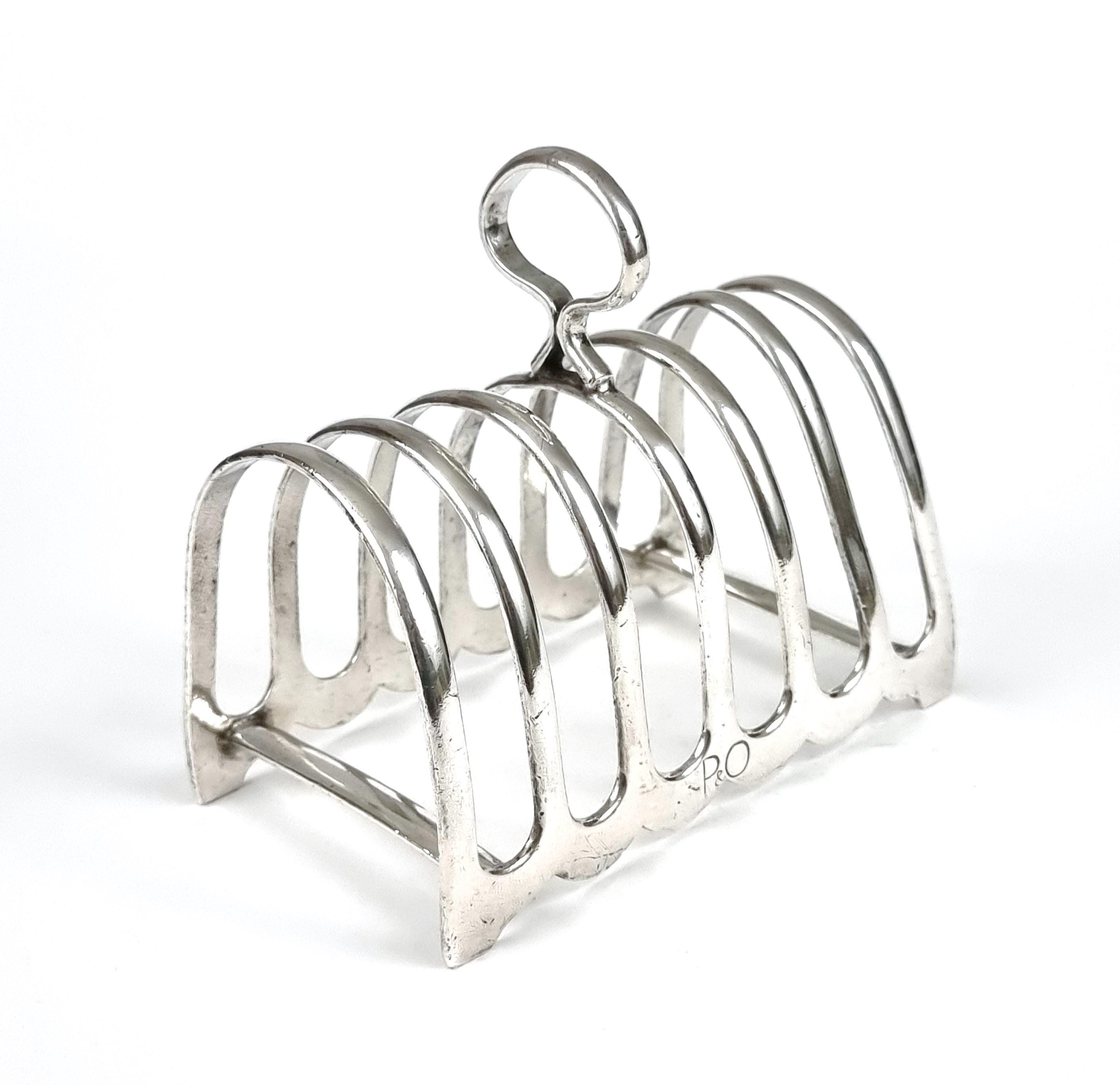 【MAPPIN & WEBB】 アール・デコのトーストラック【純銀】マッピン Mappin Webb Toast Rack - Etsy