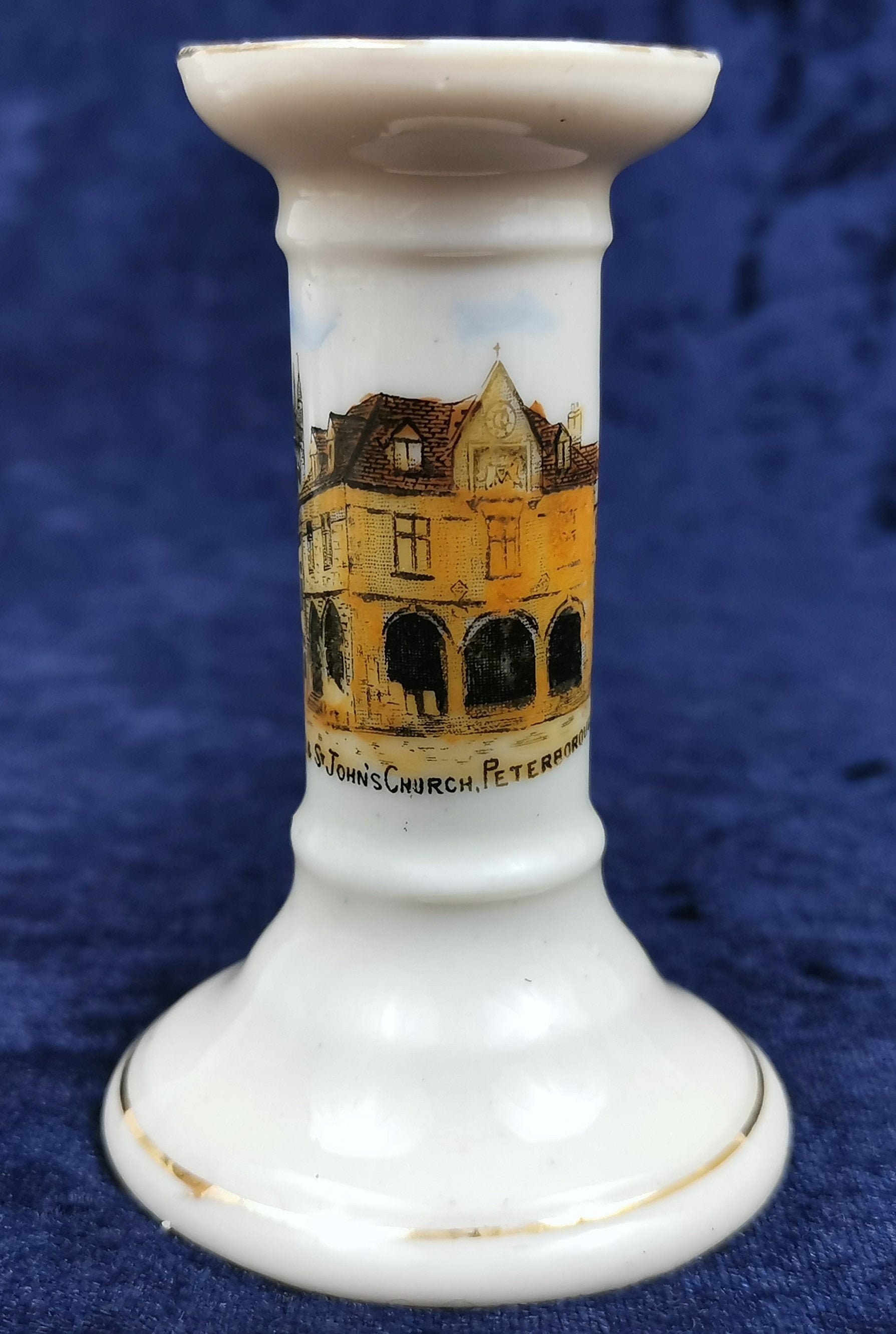 Peterborough Candle Display Miniature Candlestick Historic Building