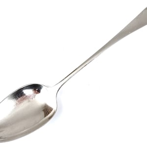 Antique Silver Table Spoon, Georgian Silver, 19th Century, Old English, Thomas Wallis II, JAH Initials, Elegant Dinnerware, Serving Spoon