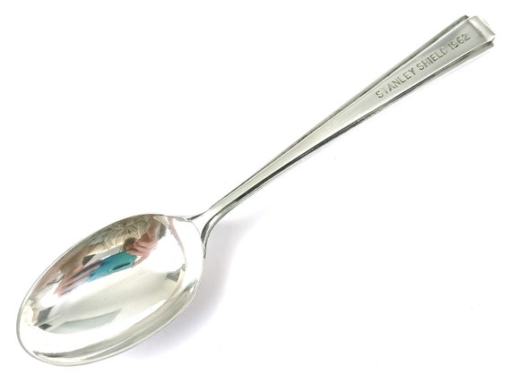 Vintage Silver Prize Spoon Sterling Teaspoon Stanley Shield