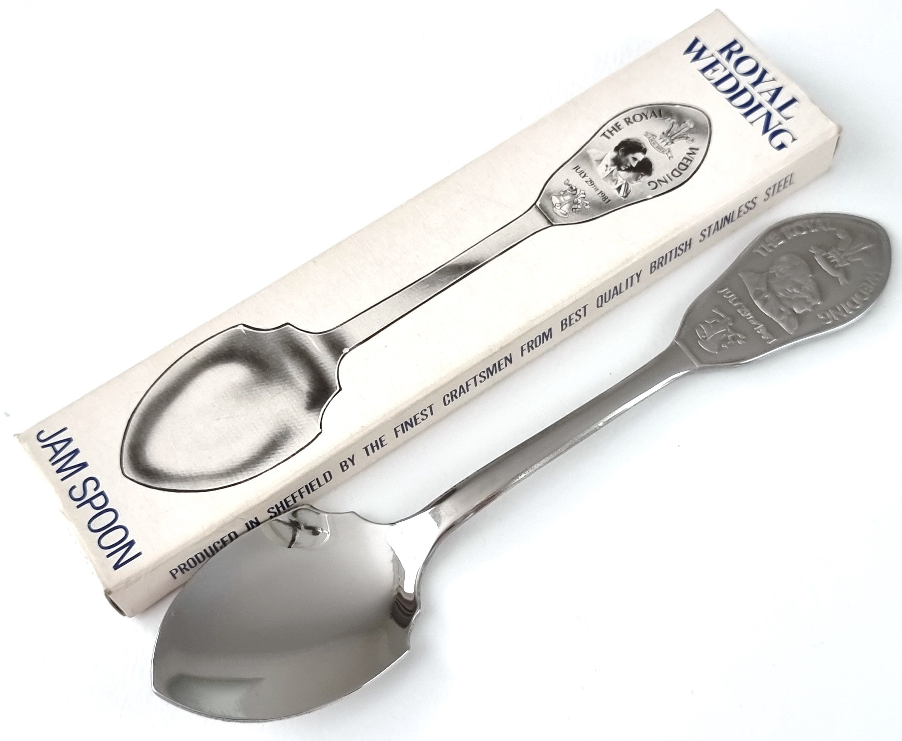 Vintage Boxed Spoon, Jam Spoon, Stainless Steel, 1981 Royal