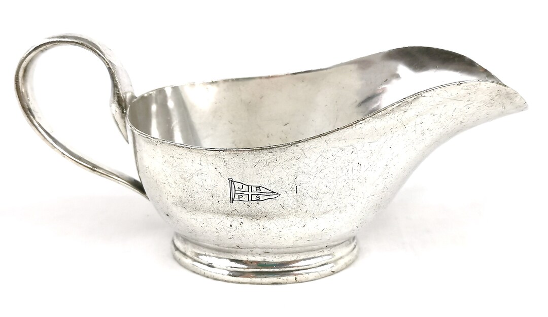Nautical Memorabilia, Silver Plate, Sauce Boat, Mappin & b, Jamaica