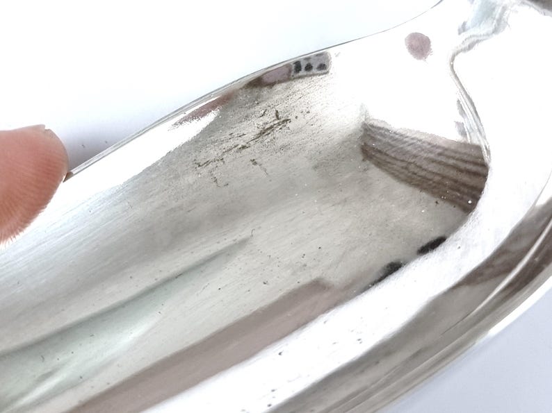 LARGE Vintage Spoon, Stuffing Spoon, Basting Spoon, Silver Plate, Kings