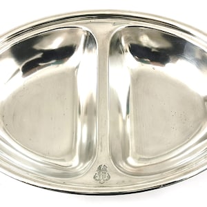 Elegant Serving Dish, Vegetable Dish, Sectional Serving, Elkington Silver Plate, Great Western Railway Hotels, Crested Tableware, Hotel Ware
