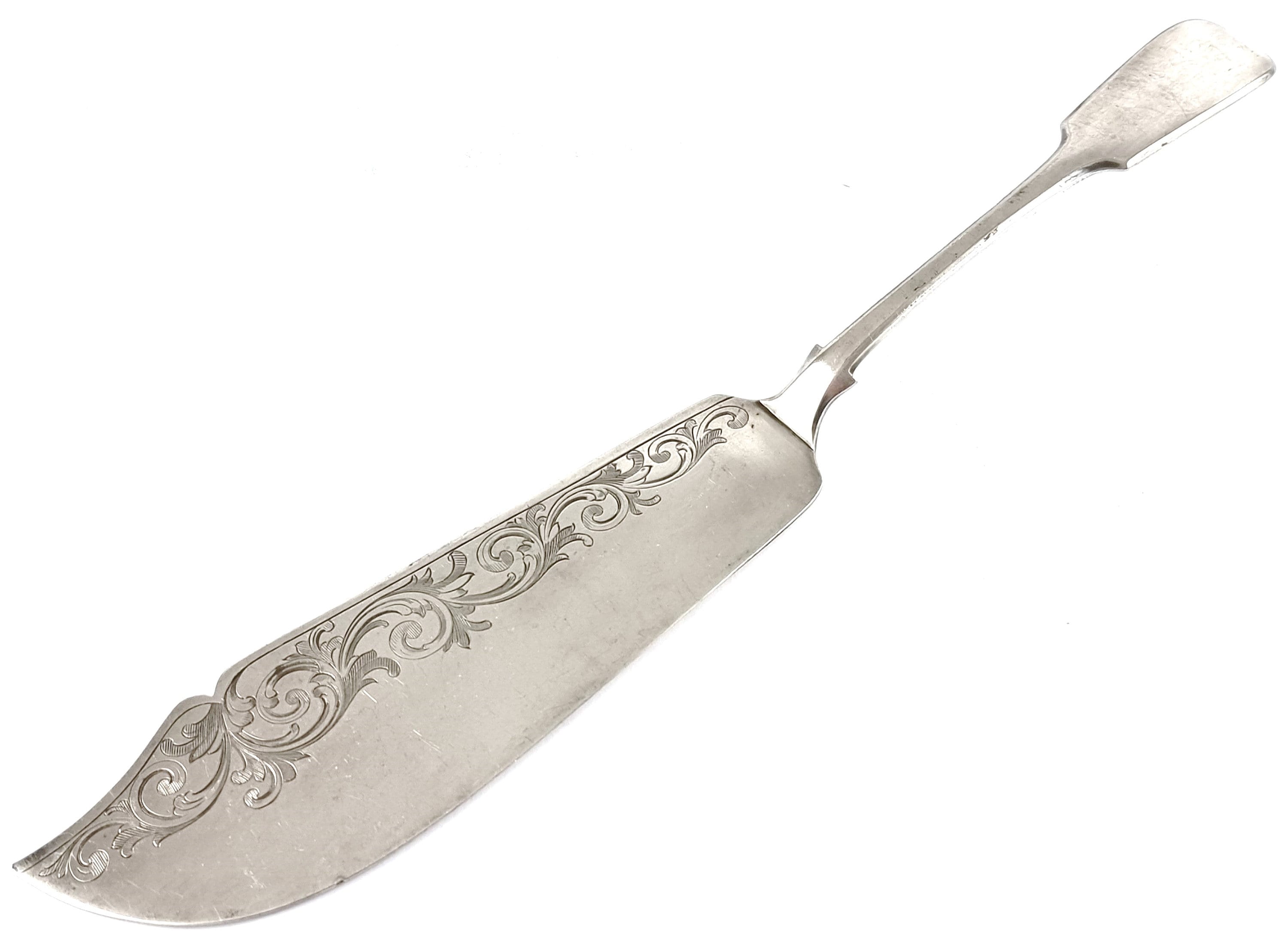 Antique Fish Server Fish Slice Silver Plate Old English Etsy