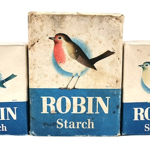 Unopened Cartons, Vintage Robin Starch, Box With Contents, Shop Display, Robin Brand, Job Lot, Quirky Decor, Home Furnishing, Social History