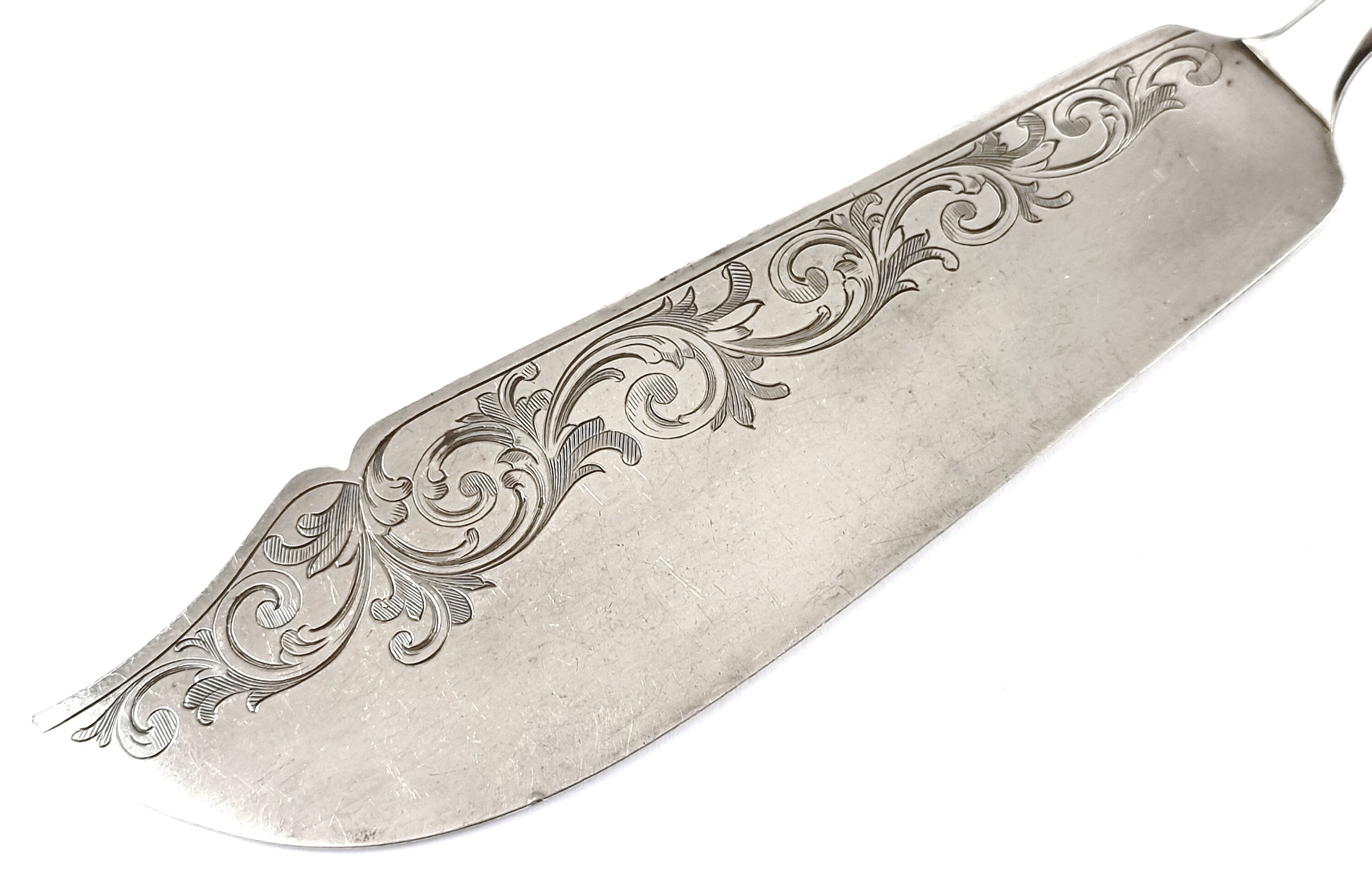 Antique Fish Server Fish Slice Silver Plate Old English Etsy