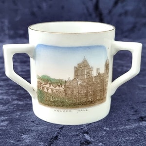 Small Souvenir Tyg, Antique Souvenirware, From Cartmel, Holker Hall, Cartmel Church, Traditional Antique, Curio Cabinet, European Made