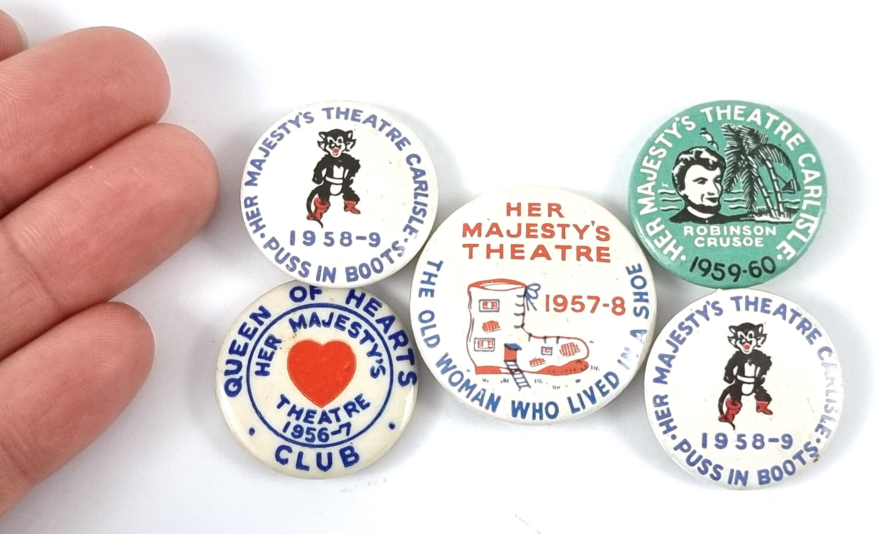 Theatre Memorabilia Set of Small Badges Small Pins