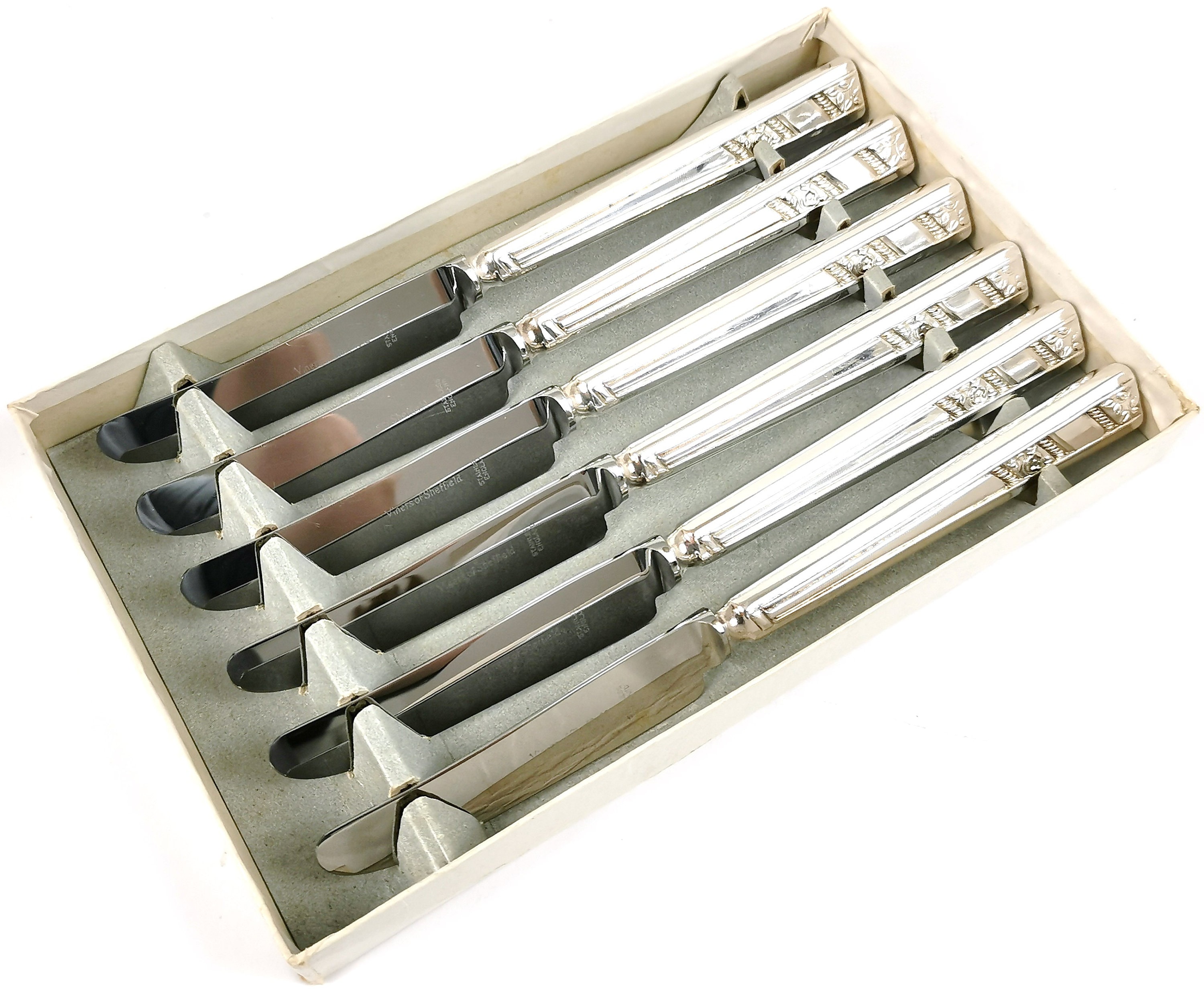 Vintage Boxed Cutlery Set of Six Six Knives Dessert Knives Etsy