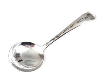 SMALL Vintage Ladle, Silver Plate, Engraved Text, Shepperton Green, Women's Institute Handicraft, Presentation Cutlery, 4 3/4 Inches, Unique