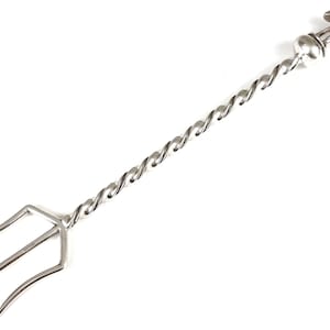 Couverts, Fourche à long manche, Fourchette grillée, Couverts, Assiette d’argent, Émeu australien, Poignée en spirale, Caractéristique de table, Insolite