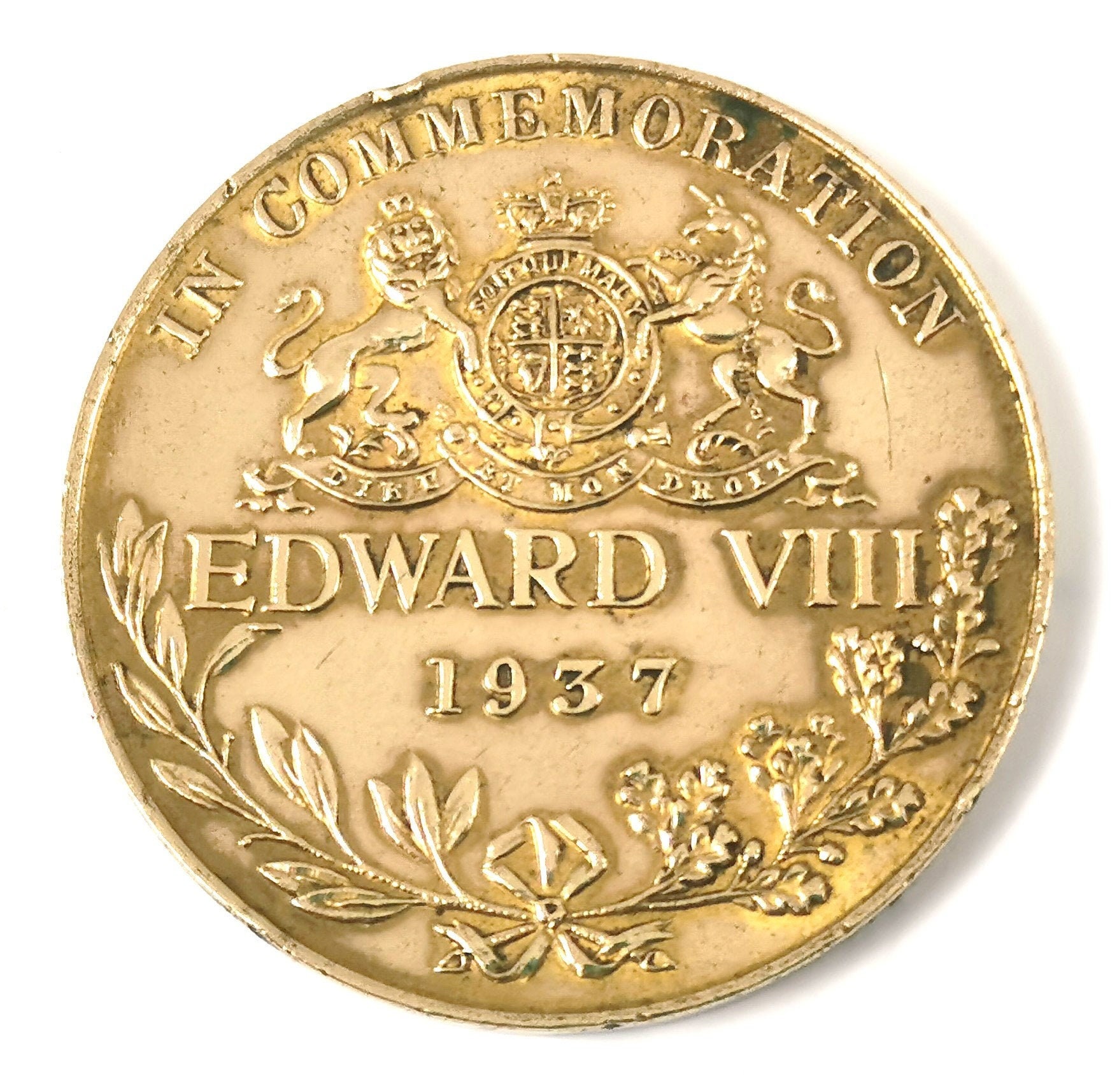 Royal Commemorative Commemorative Medal Edward VIII 1937 Etsy