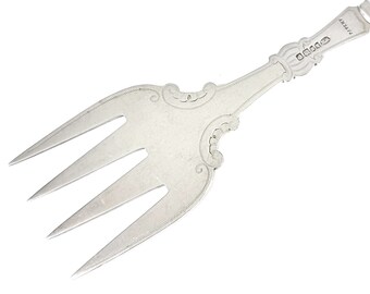 見事なサービング フラットウェア、サービング フォーク、シルバー