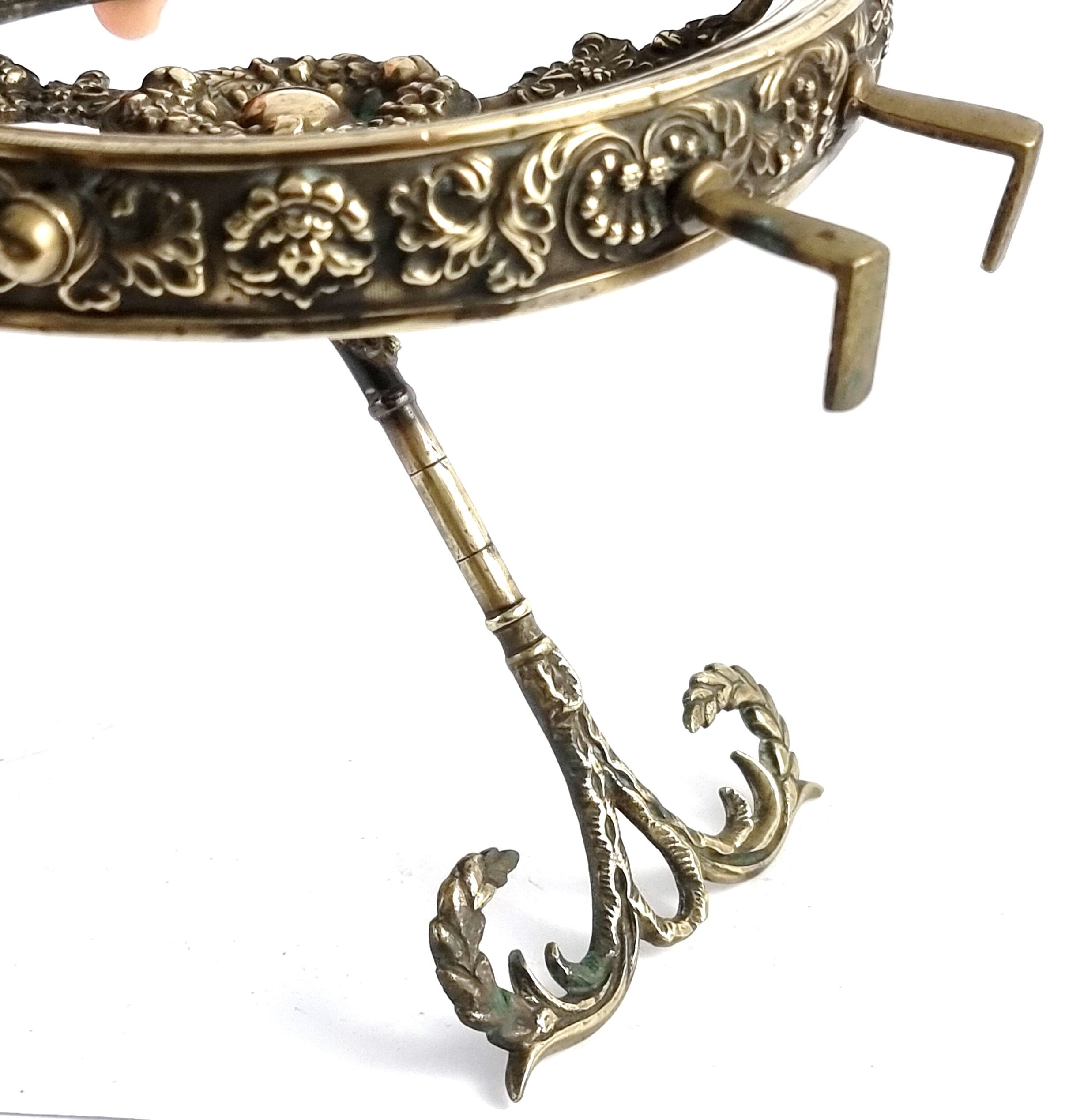 Antique Brass, Fireside, Range Trivet, Folding Trivet, Antique