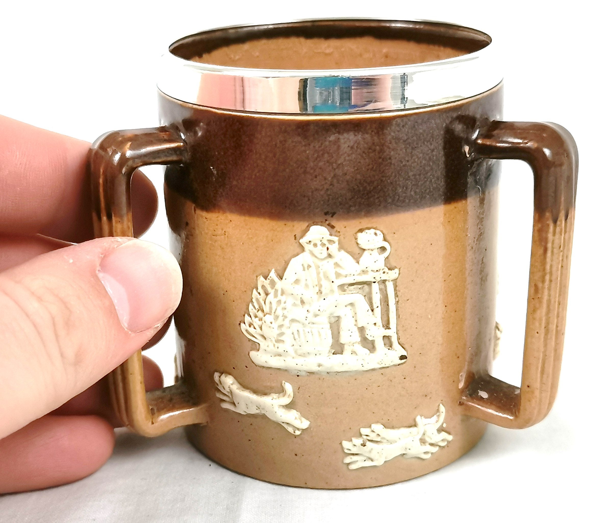 At Fault, Traditional Antique, Small Tyg, Three Handled Cup