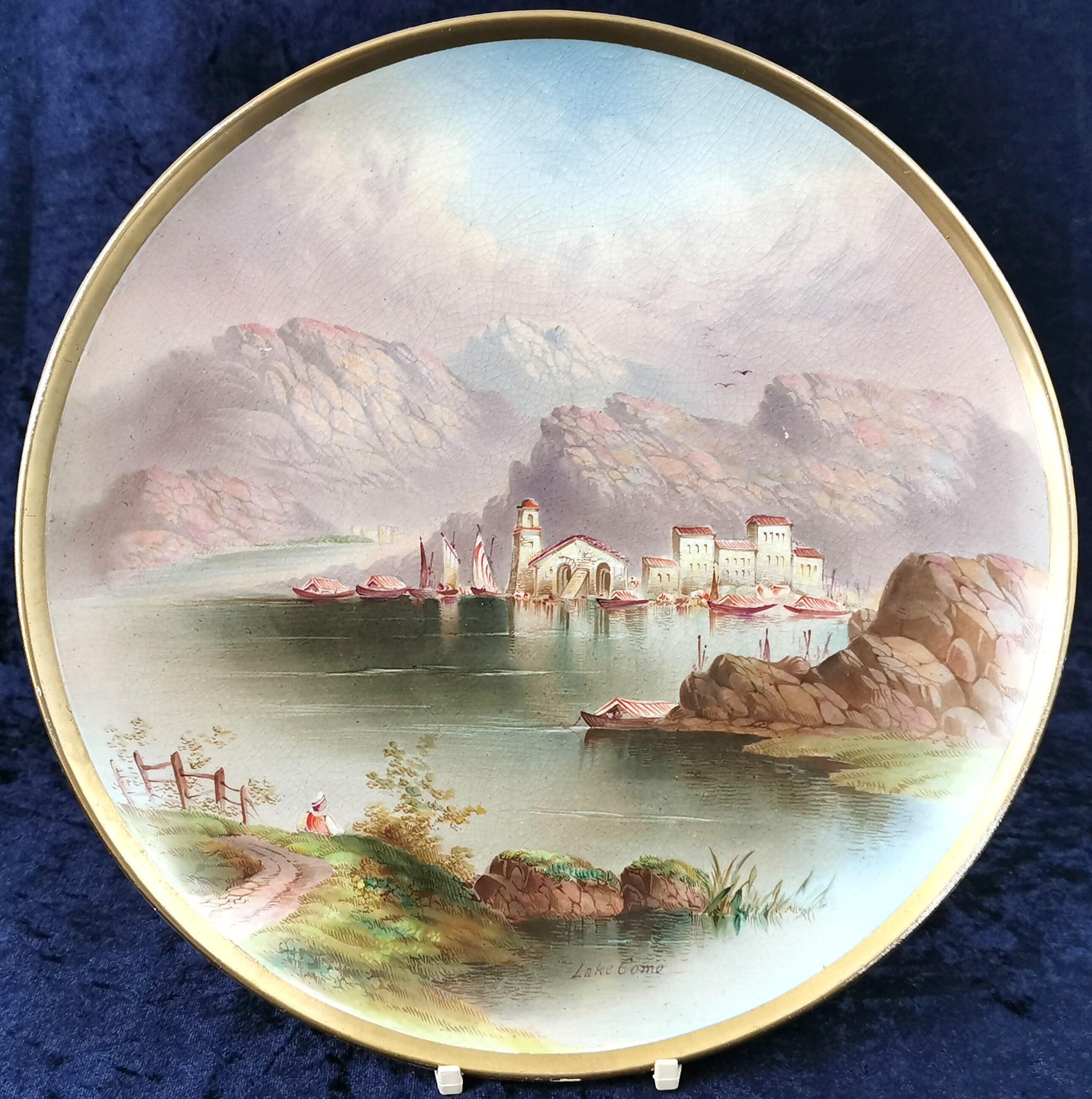 Vintage Italy Copper Plate Souvenir of Italy ponte Di -  Norway