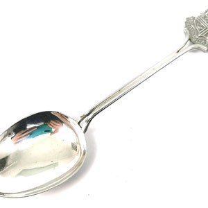 Silver Souvenir Spoon, Harrogate Spoon, Harrogate Crest, Sterling Flatware, Coffee Spoon, Afternoon Tea, Robert Chandler, Table Deco, Unique