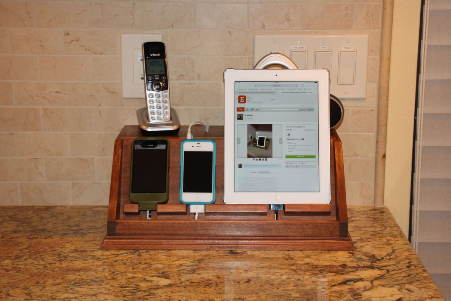 Electronic Device Charging station Etsy