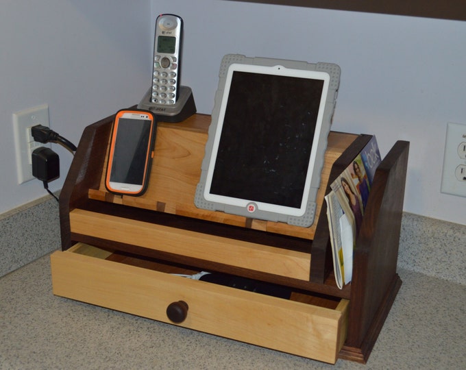 Electronic Device Charging Station With Drawer Etsy