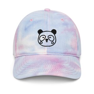 Panda bear Tie dye hat panda bear baseball hat