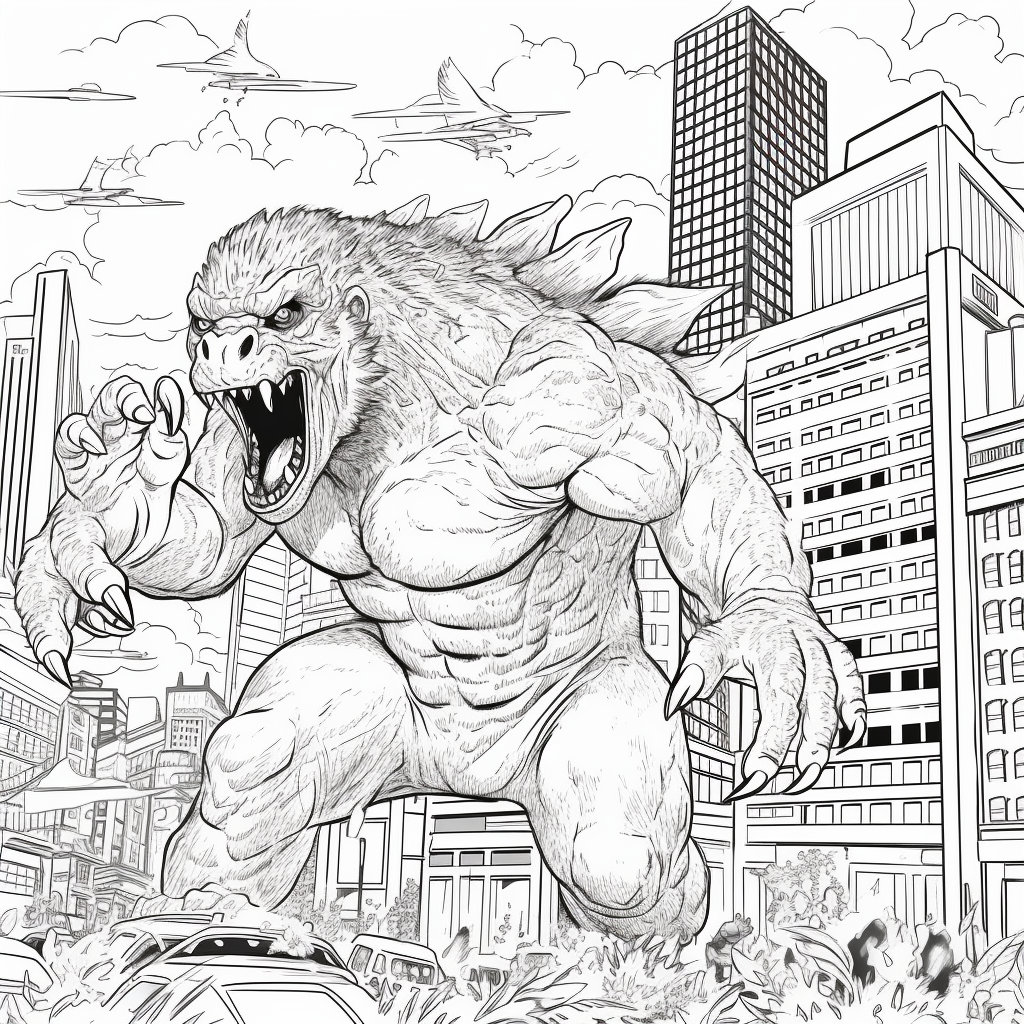 godzilla-vs-king-kong-coloring-book-for-adults-and-kids-hours-of-coloring-activities-for-both-young-and-old-alike-etsy