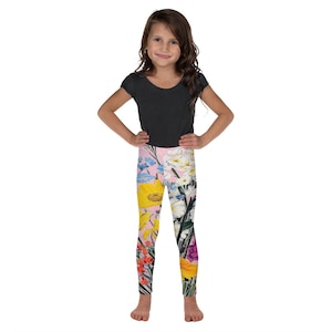 Wildflower Kinder Leggings Blumen Leggings ist Teil der Wildflower Matching Sets für passende Erwachsene, Kinder, Familien, Paare, Haustiere