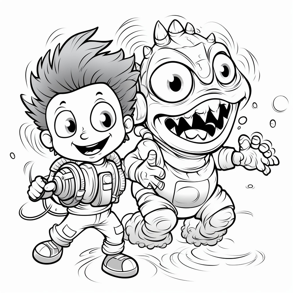 Girl Power girls Vs. Monsters Coloring Book for - Etsy