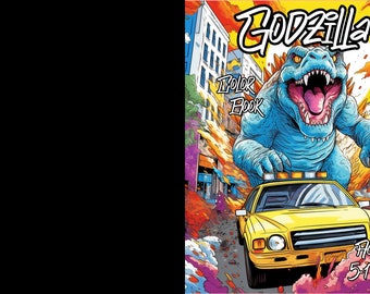 Godzilla adult and kids coloring book and pages. Exciting fun for all ages!