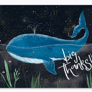 INSTANT THANK YOU whale card
