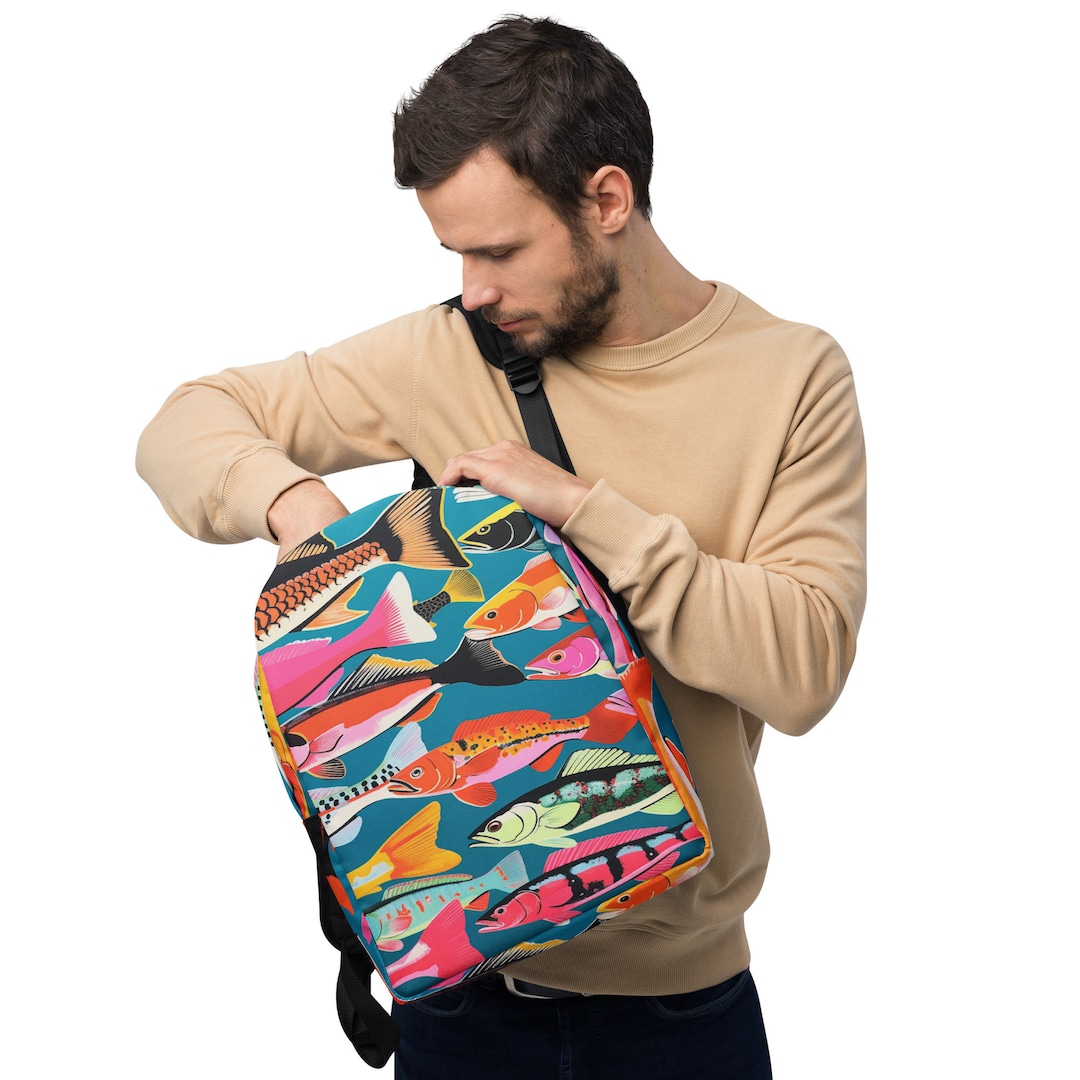 Colorful Fish Minimalist Backpack Fish Bag is Part of the Colorful Fish ...