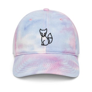 Fox Tie dye hat Fox baseball hat