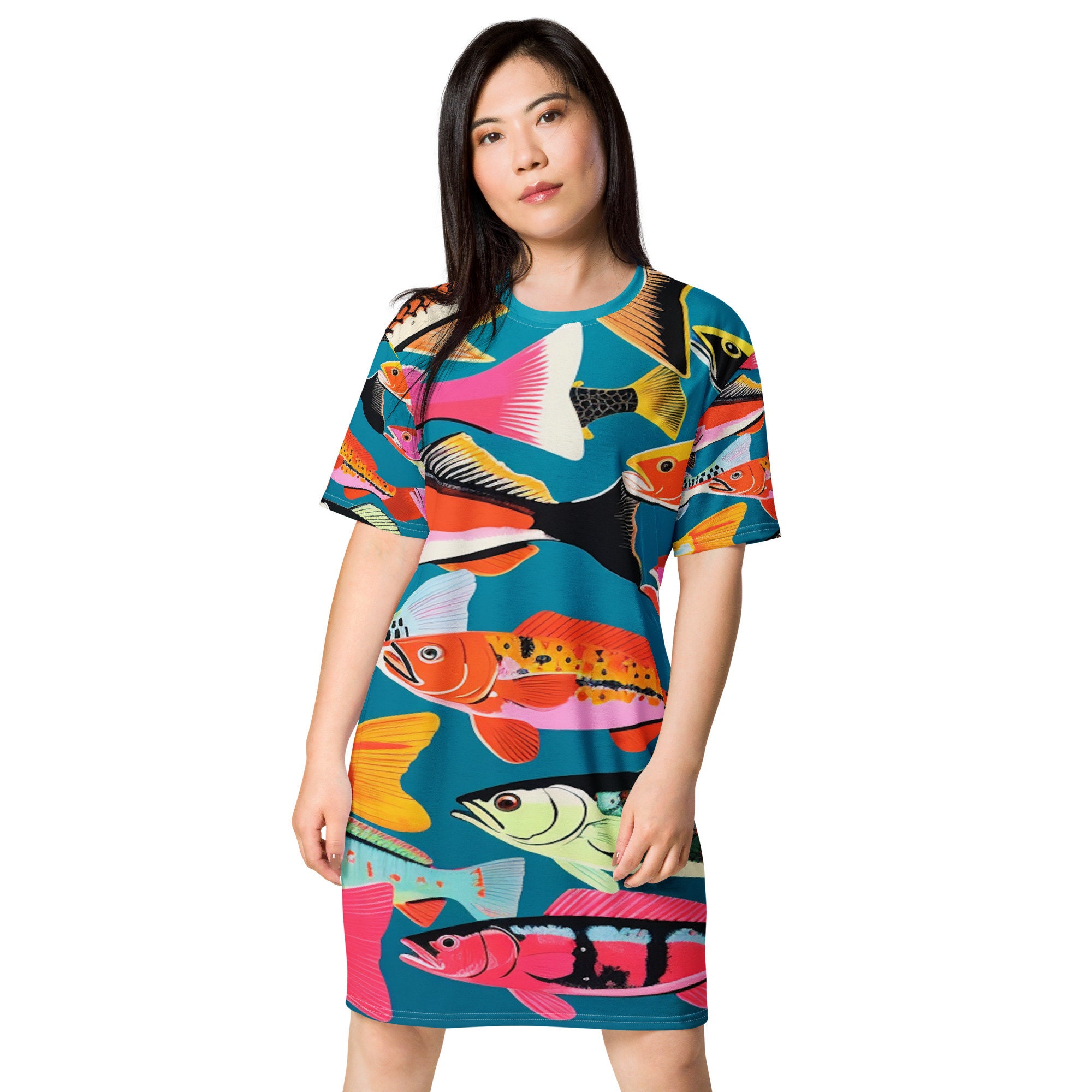 Sardine Print Dress - Etsy